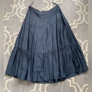 Banana Republic Navy Midi Skirt